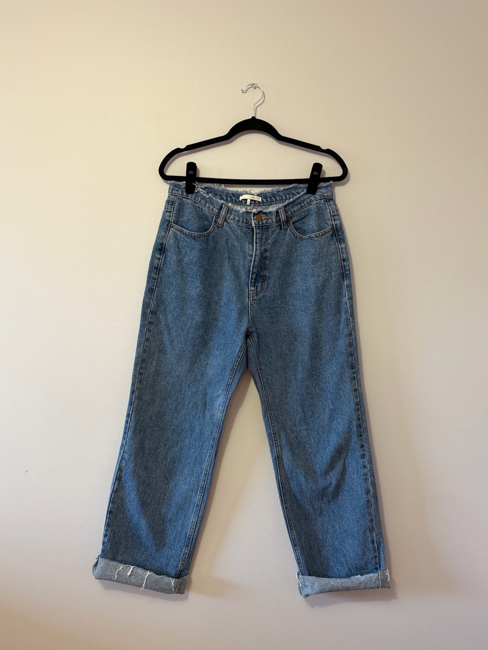 Oak + Fort Straight Leg Blue Jeans